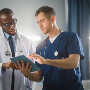 Home visit General practitioner with nurse